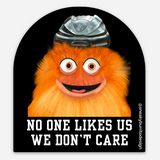 No One Likes Us We Don't Care Chaos Monster sticker