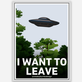 I Want To Leave sticker