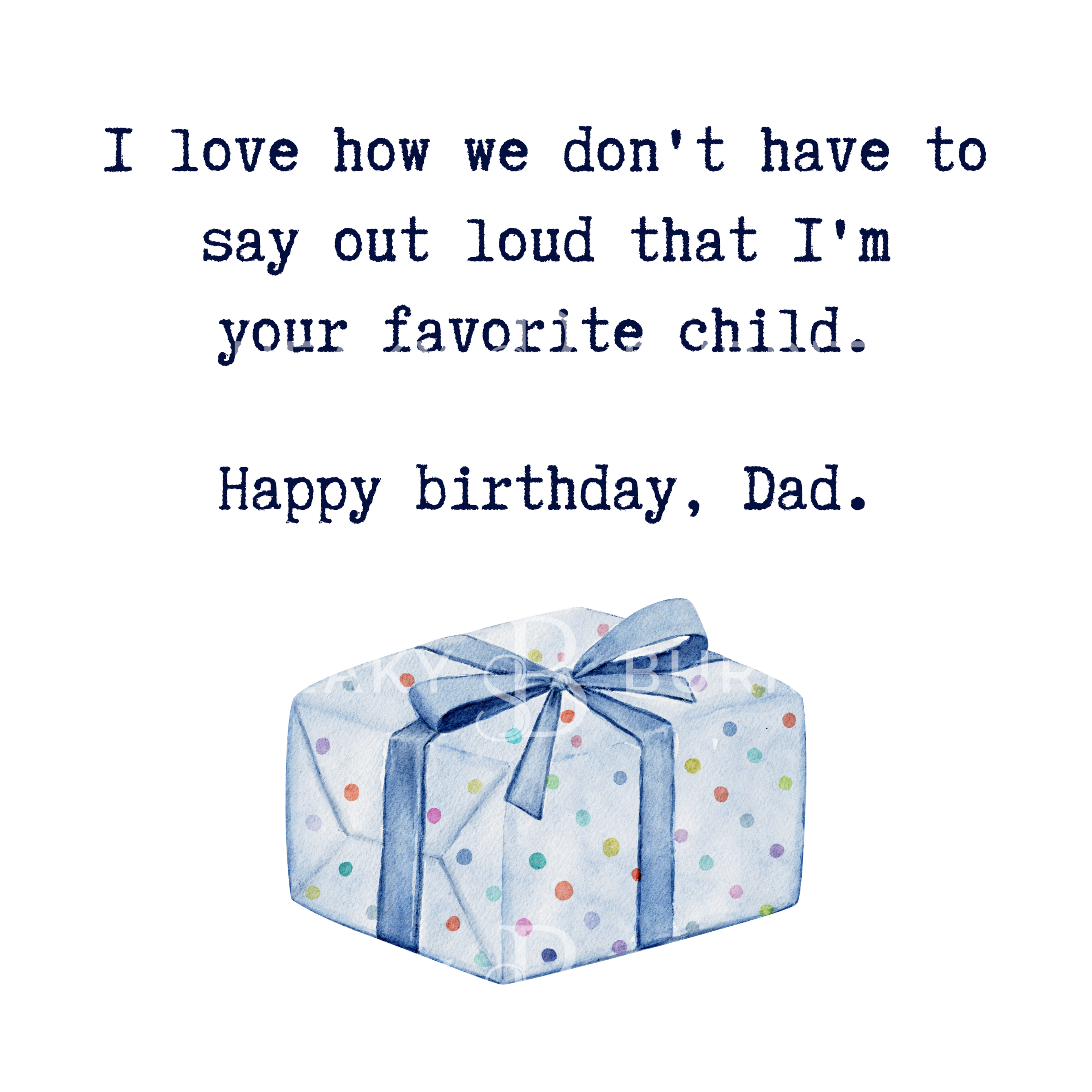 Dad's Favorite greeting card