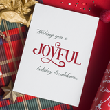 Wishing You A Joyful Holiday Breakdown greeting card