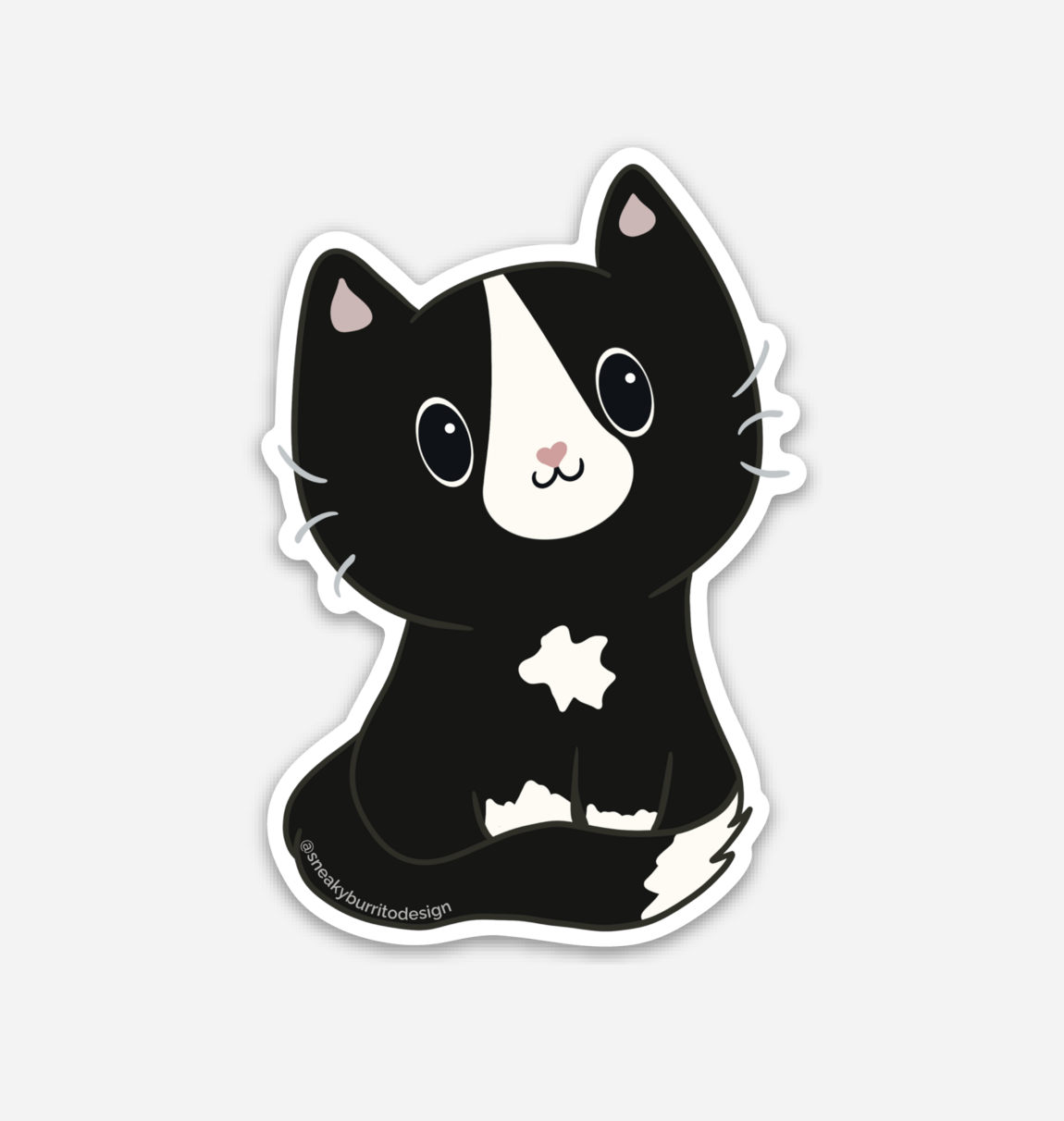 Cat sticker and magnet designs
