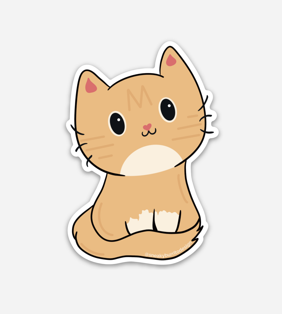 Cat sticker and magnet designs