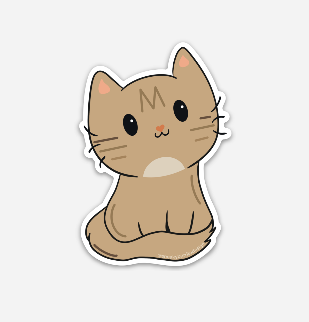 Cat sticker and magnet designs