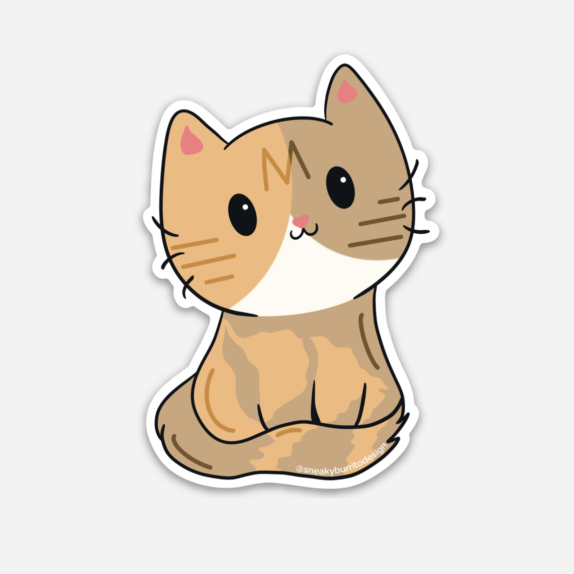 Cat sticker and magnet designs
