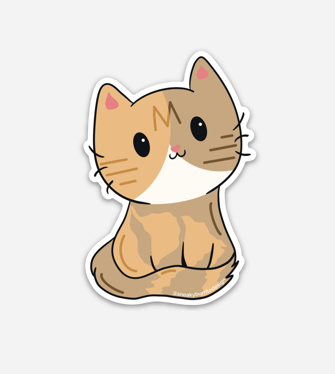 Cat sticker and magnet designs