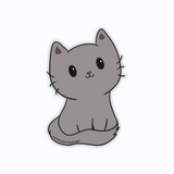 Cat sticker and magnet designs