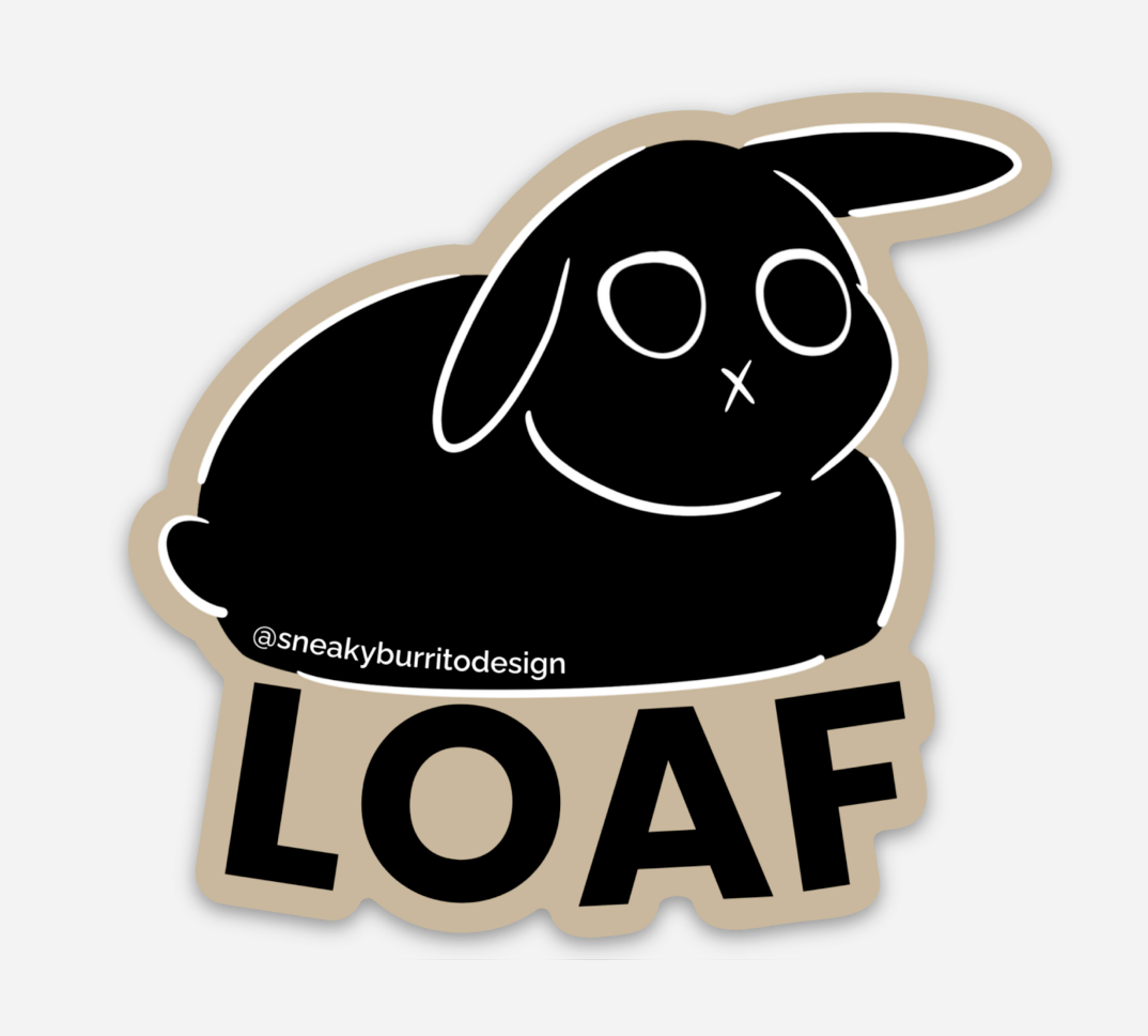 Loaf Bunny Rabbit sticker